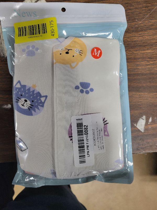 Photo 1 of 2 PCS Cat Recovery Suit Female Cat Onesie for Cats After Surgery Spay Abdominal Wounds, Kitten Surgery Recovery Suit Female Breathable E-Collar Alternative Kitten Onesie Anti Licking Medium