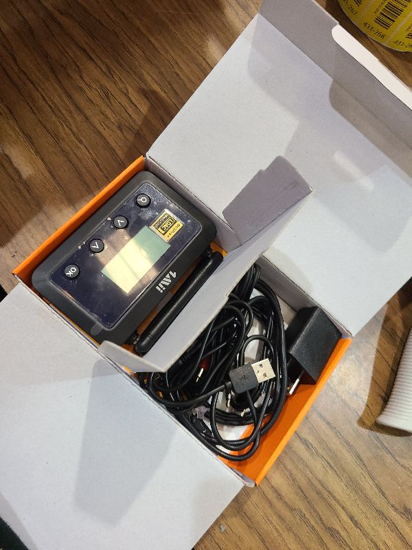 Photo 1 of 1Mii B03Pro+ Bluetooth 5.3 Transmitter Receiver Certified LDAC for TV Home Stereo, Long Range Bluetooth Extender Wireless Audio Adapter with Screen, Optical RCA AUX 3.5mm Outputs/Inputs