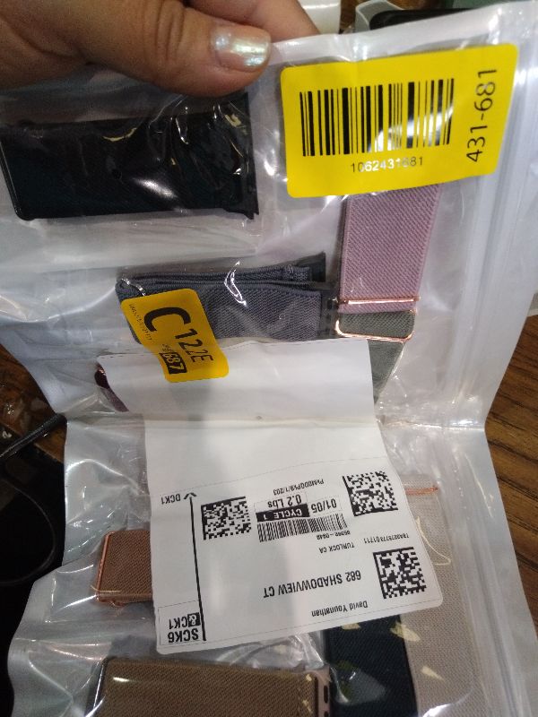 Photo 1 of 10 Pack Stretchy Bands Compatible with Apple Watch Band 40mm 38mm 41mm 42mm 44mm 45mm 46mm 49mm Women Men, Water-Resistant Solo Loop Elastic Sport Straps for iWatch Series 11 10 9 8 7 6 5 4 3 SE Ultra