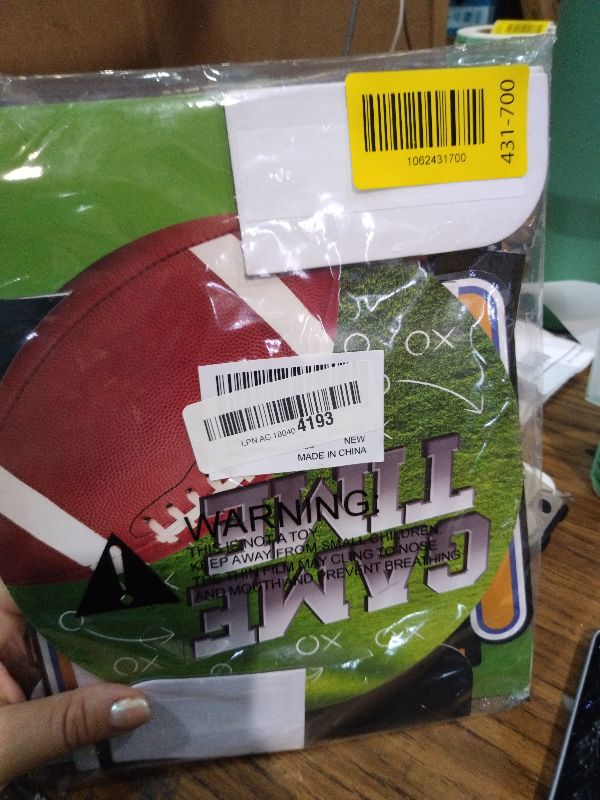 Photo 1 of 10PCS Football Party Decorations Football Table Centerpiece Football Honeycomb Centerpieces Table Toppers for Football Birthday Party Football Game