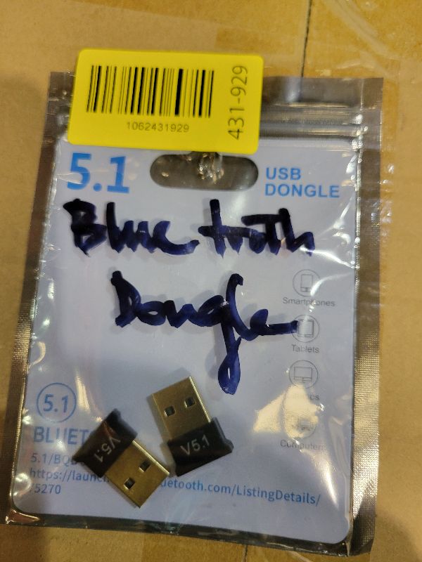 Photo 1 of 2 Pack Bluetooth Adapter for PC, Wansurs USB Bluetooth Adapter 5.1 EDR, BT Dongle Wireless Receiver for Speaker, Mouse, Keyboard, Headphones Compatible with Win10/11