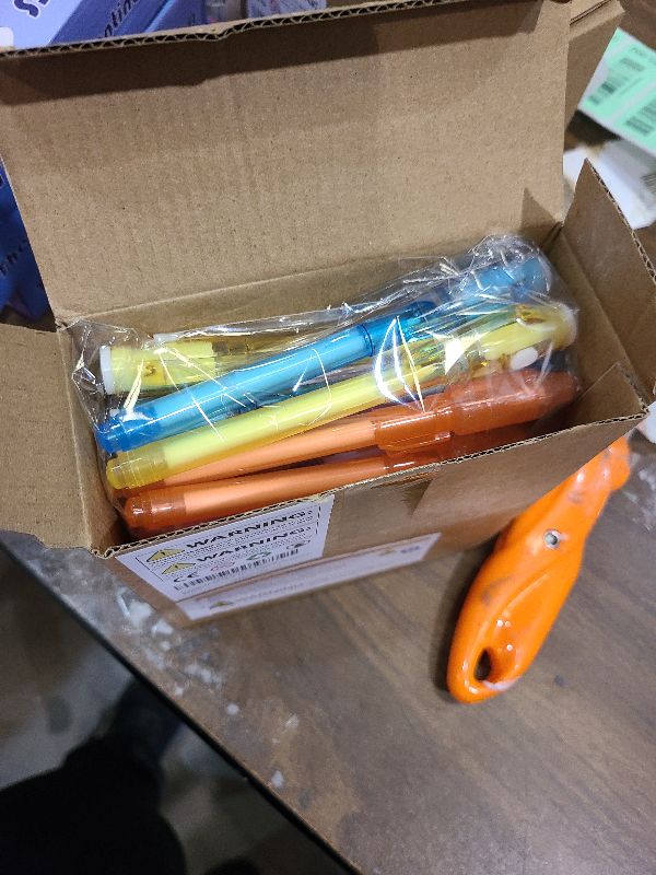Photo 1 of 24 Pack Valentines Day Gifts for Kids Classroom LED Invisible Ink Pen with Valentines Cards for Kids School, Spy Pen Magic Gifts Valentines for Class Exchange Cards Prizes Party Favors for Boys Girls