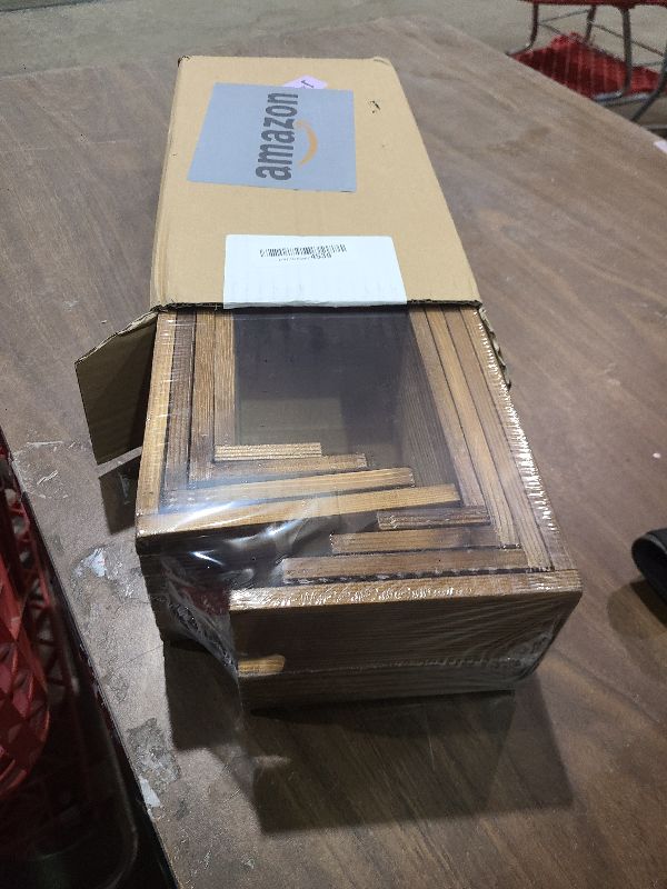 Photo 1 of 2 Set Large Wooden Tiered Riser Display Stands(4" Width),Stackable Wooden Cupcake Display Stand,Wood Risers for Decor,Dessert Table Display Set,Vendor Booth Display Items,Food Display Risers for Party,Cologne Perfume Organizer for Men Women?12" 11.2" 10.4