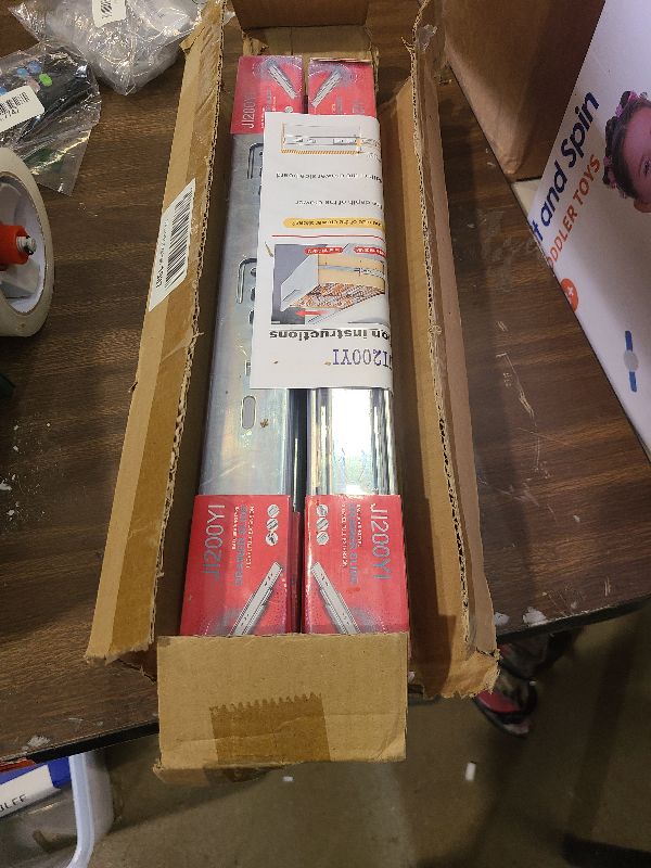 Photo 1 of 16 inch Drawer Slides 4 Pairs (8pcs) Soft Close 3 fold Full Extension Side Mount Cabinet Drawer Glides 16" Silver Cabinet Rails for Dresser, Cabinet, Kitchen 100 LB Capacity