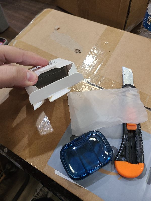 Photo 1 of 2 Pack 3 Compartment Small Pill Box, Moisture Proof Case, Travel Organizer for Pocket Purse, Daily Portable Medicine Vitamin Container, Fish Oil and Supplement Storage