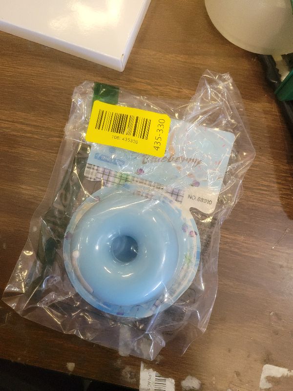 Photo 1 of 1Pc Blue Tape Dispenser, Donut Shape Candy Color Tape Dispensers Donut Invisible Tape Cutter Tape Organizer Portable Roll Tape Holder for Office School Supply