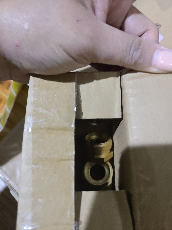 Photo 1 of 1/2” G Thread (BSP) Female to 3/4” GHT Male Connector, Brass BSP to Garden Hose Adapter, Industrial Metal Brass G Thread to Garden Hose Connect (3 Pack)