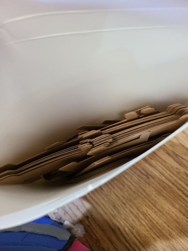 Photo 1 of 100 Pcs Ribbon Organizer Set Cardboard Ribbon Spools Embroidery Floss Holder Organizer Embroidery Thread Holder Empty Cardboard Yarn Bobbin for Cross Stitch Craft DIY Sewing