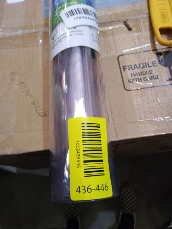 Photo 1 of 1.5mm Thick 16x40 Inch Clear Dining Table Pad Writing Desk Mats Crystal PVC Talbecloths Desk Top Protector Clear Table Cover Protector for Coffee End Table Side Table Night Stand Dresser Waterproof