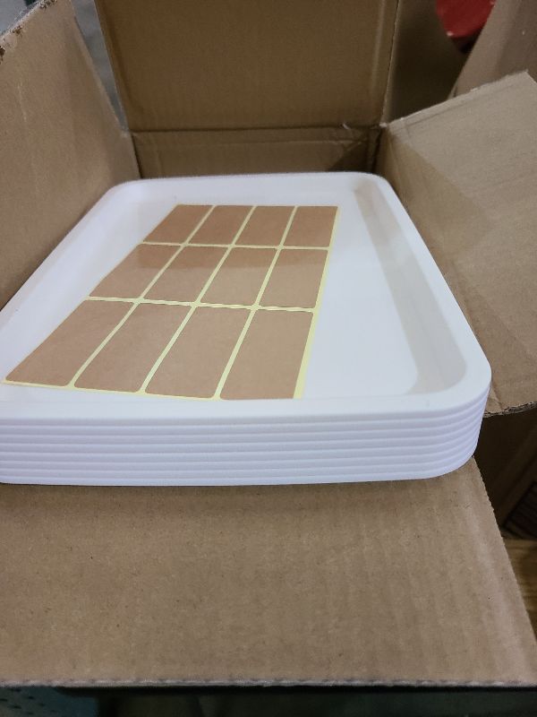 Photo 1 of 10 Pack Plastic Storage Bins with Lids, Stackable Plastic Storage Baskets for Organizing with Handles, Organizer Bins with Labels for Room, Craft, Containers for Pantry Organizers and Storage