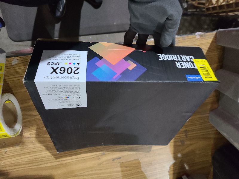 Photo 1 of 206X Toner Cartridges 4 Pack High Yield (with Chip) Compatible Replacement for HP 206X 206A for Color Laserjet Pro MFP M283fdw M283cdw M283fdn M282nw Pro M255dw M255nw M283 M255 Printer W2110X W2110A