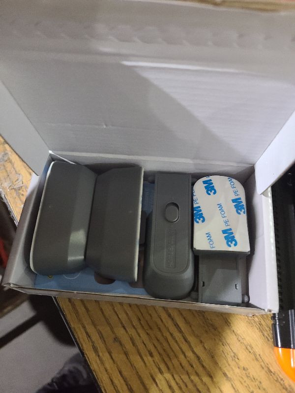 Photo 1 of 2-Pack Child Proof Fridge Lock with Adhesive - No Tools Required - Refrigerator Lock for Kids - Freezer Latch to Keep Door Closed - for Toddlers, Cats, & Dogs.