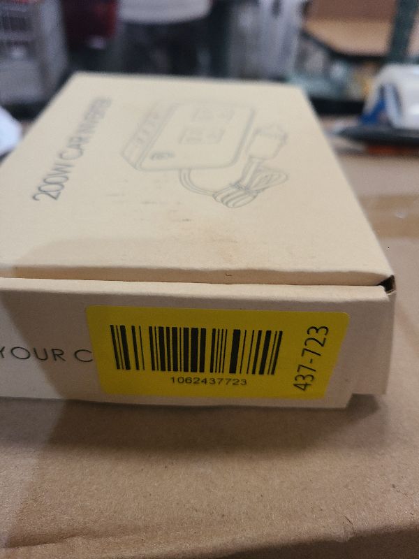 Photo 1 of 200W Car Power Inverter, PiSFAU DC 12V to 110V AC Car Plug Adapter Outlet with [20W USB-C] /USB-Fast Charger(18W) / 4.8A Dual USB/car Charger for Laptop