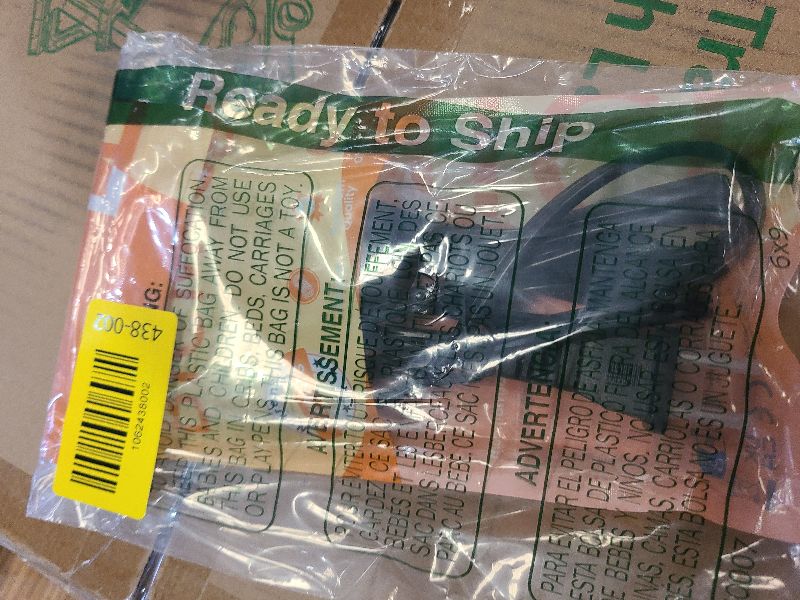 Photo 1 of [UL Listed] 6ft 18AWG 7A 125V AC Power Cord 2 Prong Cable Non Polarized (NEMA 1-15P to IEC-320-C7)