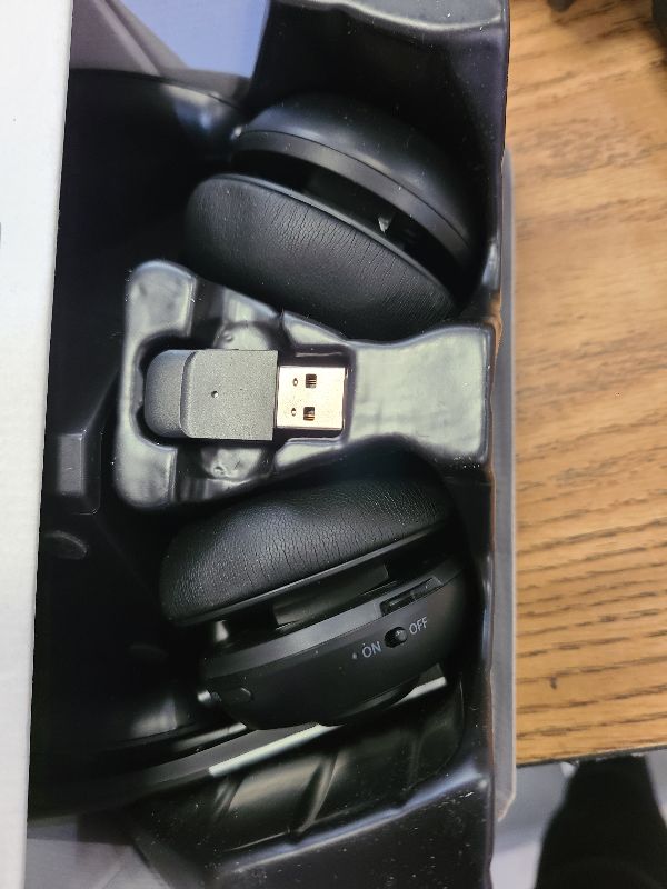 Photo 1 of (2025 Upgraded) Wireless Headset with Mic for Work, Bluetooth Headset with Noise Canceling Microphone with Dongle, Charging Base & Mic Mute, Wireless Headphones for Work from Home/PC/Computer