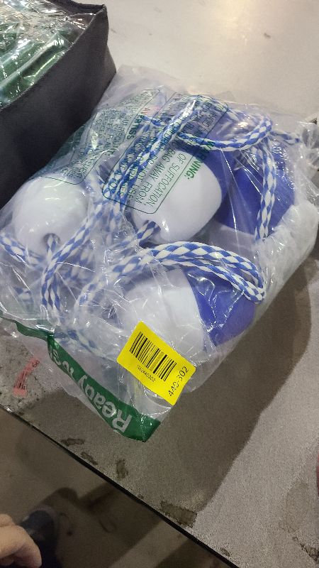 Photo 1 of 20Ft Adjustable Pool Safety Rope by puxyblue with Floats for Indoor and Outdoor Swimming Pools Separating Depth-Floating Buoy Line with 9 Floats and 2 Hooks