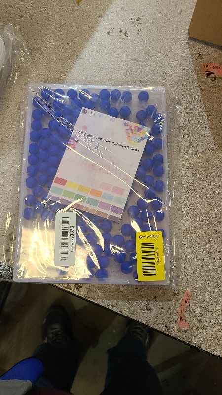 Photo 1 of 150PCS FIVEIZERO Silicone Beads 15mm for Keychain Making, Bulk Rubber for DIY Crafts, Bracelets, Pens, and Necklaces - Silicone Beads Bulk(Royal Blue)