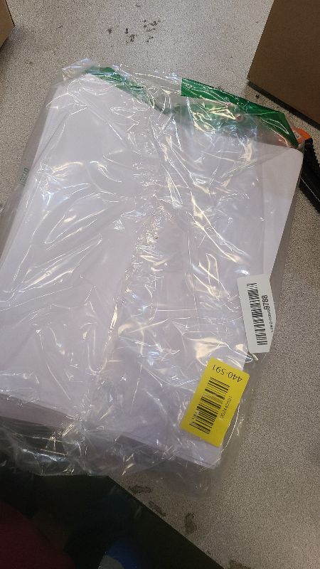 Photo 1 of 100 PCS Printable Vinyl Sticker Paper for inkjet printer & Laser Printer, Standard Letter Size 8.5"x11", Waterproof Sticker Paper Dries Quickly Vivid Colors, Matte White