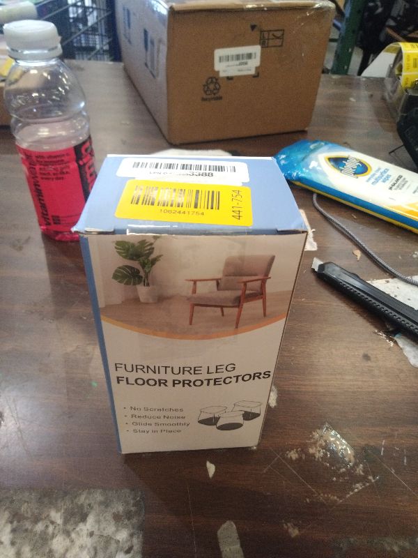 View 2 of 24 Pcs Chair Leg Floor Protectors for Hardwood Floors Silicone Covers Felt Pads Furniture Leg Caps Anti-Scratch Reduce Noise Fit (1-5/16" to 2")