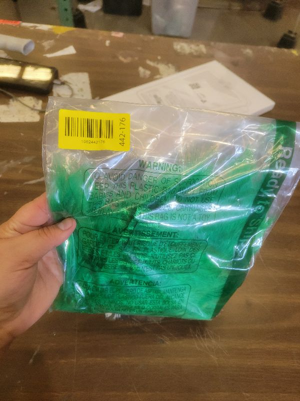 Photo 1 of 2 Yard Long, 6"-7" Height Marabou Turkey Fluff Feather Fringe Trim, Garment Accessories Feather DIY Decorative Material (Green)