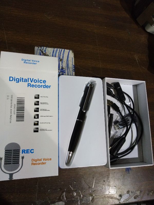 Photo 1 of 128GB Digital Voice Recorder Voice Activated Recorder with Playback, Portable Audio Recorder, Portable Recording Device with AI Noise Reduction, Portable Audio Recorder for Meeting/Course