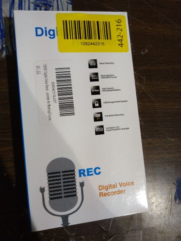 Photo 1 of 128GB Digital Voice Recorder Voice Activated Recorder with Playback, Portable Audio Recorder, Portable Recording Device with AI Noise Reduction, Portable Audio Recorder for Meeting/Course