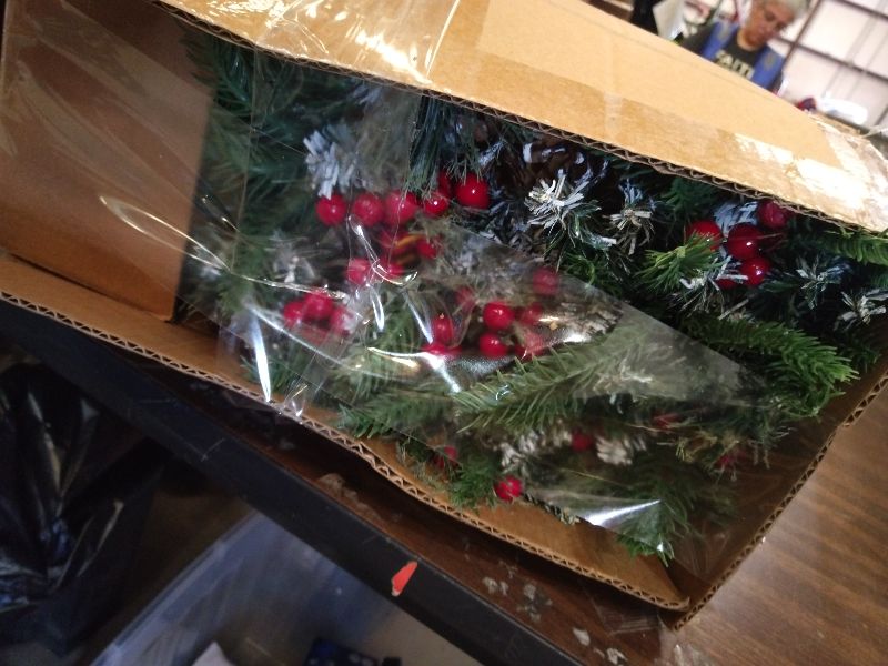 Photo 1 of 2 Pack 24 Inch Lighted Outdoor Christmas Tree with Dual Color LED Lights, Remote Control Battery Operated Pre-lit Pathway Urn Filler, Christmas Porch Decorations for Home, Porch & Yard