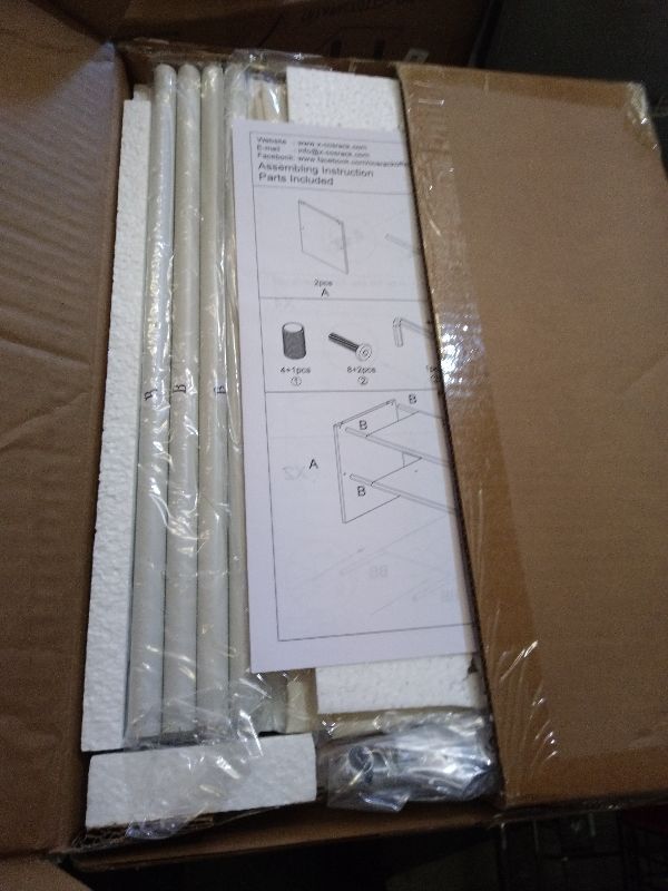 Photo 1 of 2 Tier Small White Shoe Rack For Closet, Stackable Shoe Shelf Organizer for 9 -12 Pairs of Shoes, Small Shoe Storage Organizer for Entryway, Hallway, Garage,Living Room, Bedroom, Size 28.5"* 11" * 13"