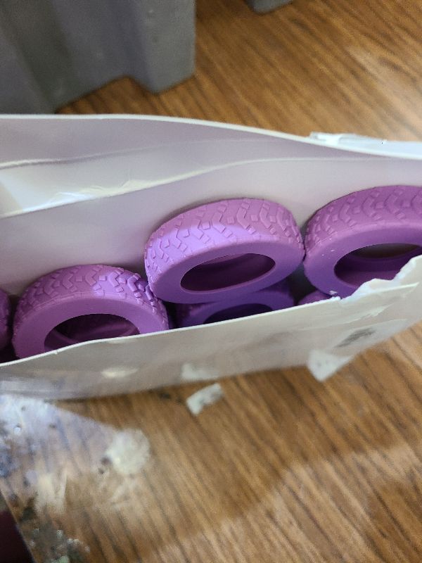 Photo 1 of 16-Pack Luggage Wheel Covers, Luggage Wheel Protector Covers for 2-2.4 inches Wheels Suitcases?Anti-Scratch & Noise Reduction Design, Silicone MaterialDurable Travel Case Accessories(16, Purple).