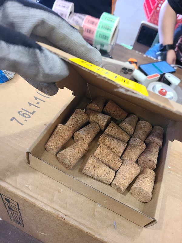 Photo 1 of 20 Pack Wine Corks, Natural Soft Wood Wine Bottle Corks, Leakproof Tapered Corks, Wooden Replacement Wine Stoppers for Wine Beer Liquor Bottles, DIY Crafts
