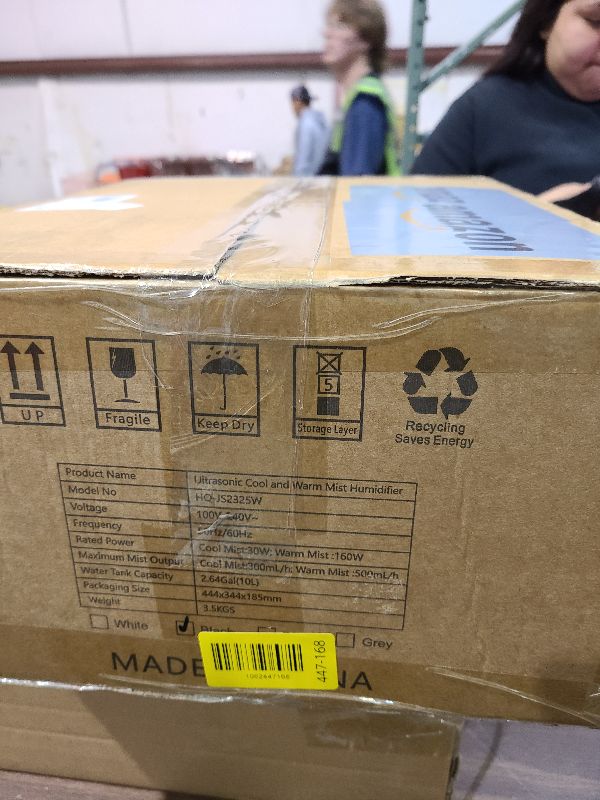 Photo 1 of 2.64Gal Humidifiers for Bedroom Large Room, Warm and Cool Mist up to 500ft², Top Fill Diffuser Ambient Light, 3 Mist Modes, 24H Timer, 35dB Quiet Humidifier for Home Office Plants