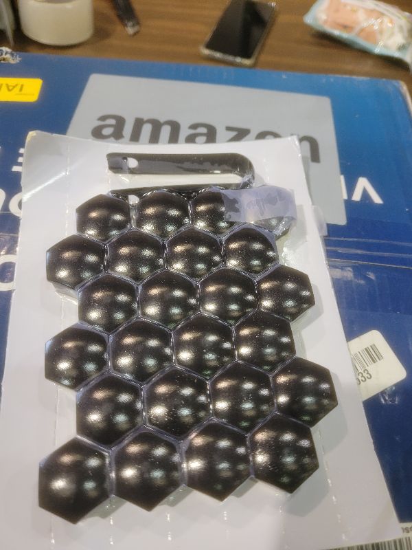 Photo 1 of 24PCS Lug Nut Covers Caps for Tesla Cybertruck Model Y Model 3, 21MM Waterproof Hub Screw Caps with Removal Tool, Matte Black