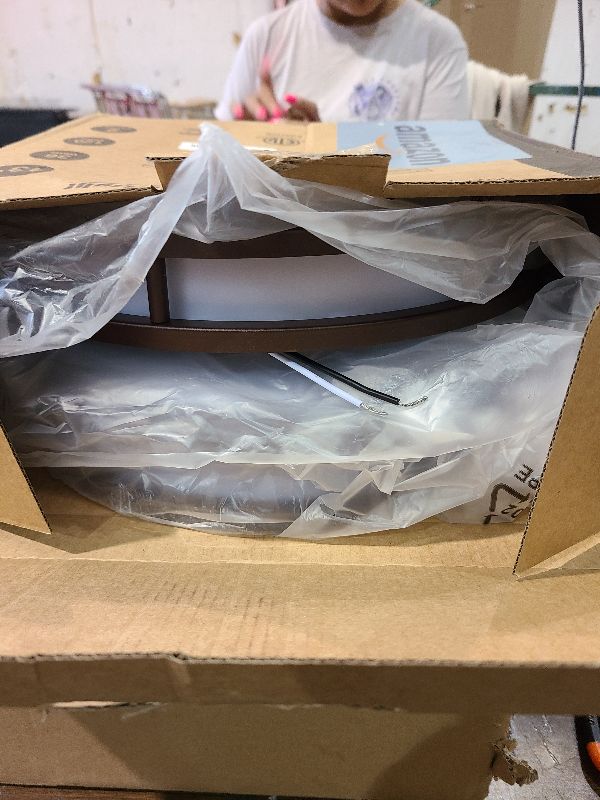 Photo 1 of 2-Pack 36W LED Ceiling Lights, 13inch Oil Rubbed Bronze Flush Mount Light Fixtures 3600LM 2700K/3000K/4000K/5000K/6500K Adjustable Ceiling Lights, Modern Dimmable Lighting for Kitchen Hallway Bathroom