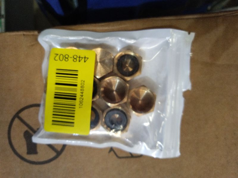 Photo 1 of 10 PCS 3/8'' Compression Valve Cap Fitting, Brass Cap with Sealing Washer, 3/8 Compression Fittings/Cap Washer/Plumbing Cap for Toilet Faucet, Dishwasher, Water Heater & Supply Line Shut Off Valve