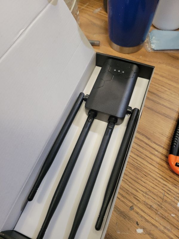 Photo 1 of 2025 WiFi Extender Internet Booster, Long Range Repeater Wireless Routers Amplifier, Mesh Wi-Fi 80% Faster, Broader Than Ever, Support More Network Devices at Home, 1 Tap Setup