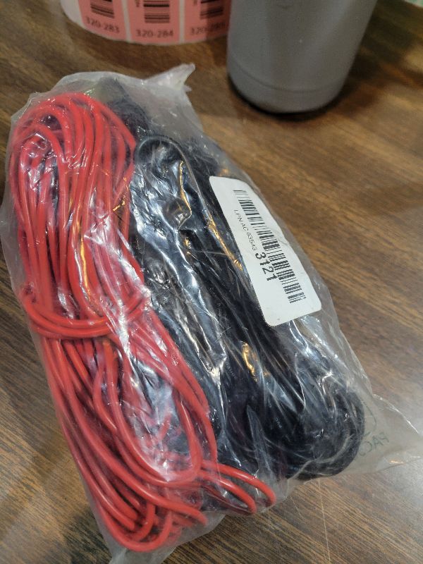 Photo 1 of 16 Gauge Electrical Wire 2 Pack Total 60ft-Black 30 ft and Red 30 ft Soft Flexible Copper-Clad Aluminum(CCA) 16 AWG PVC Wire for Lamp, Household Appliances RC Toys, Models, Auto, Electronics