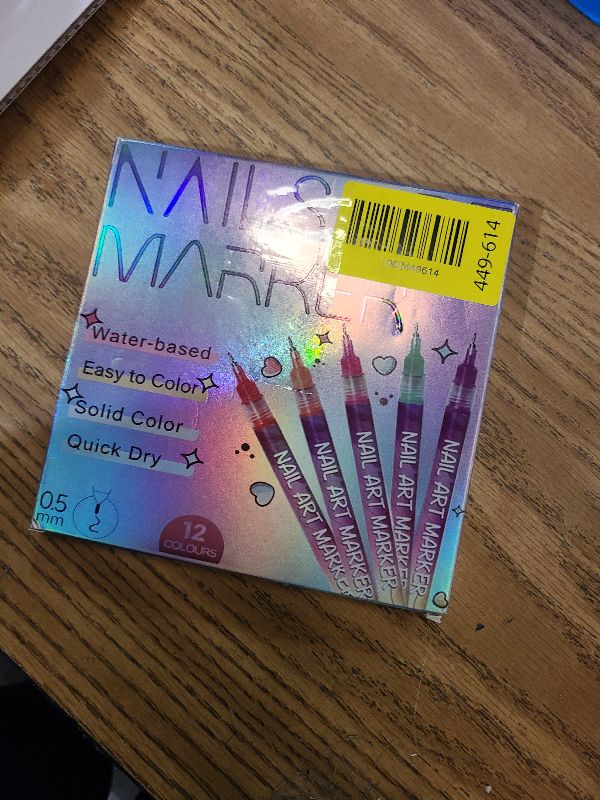 Photo 1 of 12 Colors Nail Art Pens Set,Fine Tips 3d Nail Art Pens 3d Quick-Dry 0.5mm Nail Polish Pens,Diy Nail Art Marker Graffiti Dotting Pen For Nails Art Design Manicure Nail Diy Decoration