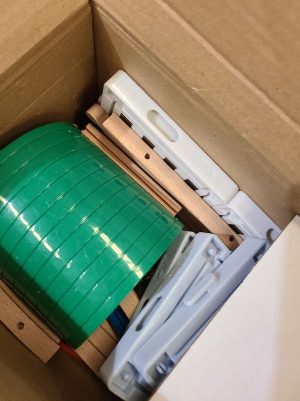 Photo 1 of 172Pcs Wooden Train Set for Toddlers, Wooden Train Track - Expandable and Changeable, Safe Educational Train Toys Gift for Boys & Girls Kids Ages 3-5 4-8, Compatible with All Major Brands