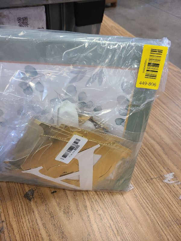 Photo 1 of 101 PC Greenery Bridal Shower Decorations Balloon Boxes Gold- Blocks with BRIDE TO BE + GROOM + A - Z Letters and 40 Balloons- Engagement Bachelorette Parties Weddings Centerpieces Photo Booth Props