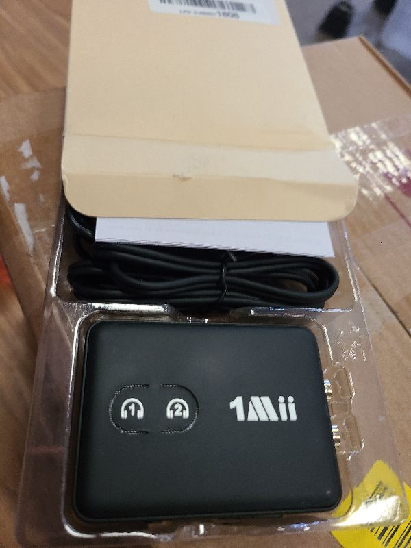 Photo 1 of 1Mii RCA Bluetooth 5.3 Adapter for TV, 3.5mm AUX Bluetooth Transmitter Receiver for 2 AirPods or Headphones, Home Stereo, Speakers, Projector, Treadmills, PC, with Volume Control, aptX Low Latency