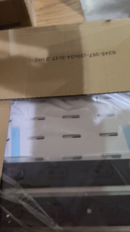 Photo 1 of 2 Pack Pull out Cabinet Organizer, Expandable Width(14"-24"), Depth(13"-24") with 3 Rails, Slide Out Drawers With Raising Pad for Framed Cabinets, with Adhesive Film for Cabinets in Kitchen, White