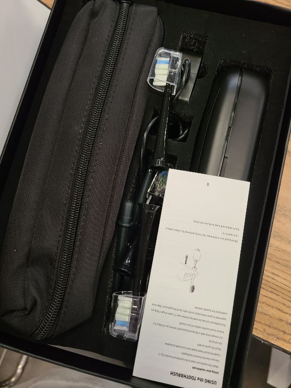Photo 1 of 2-1 Oral Clean Kit- Water Dental flosser & Electric Toothbrush Combo- Brushing & Flossing- for Teeth Cleaning and Gum Health (Black)