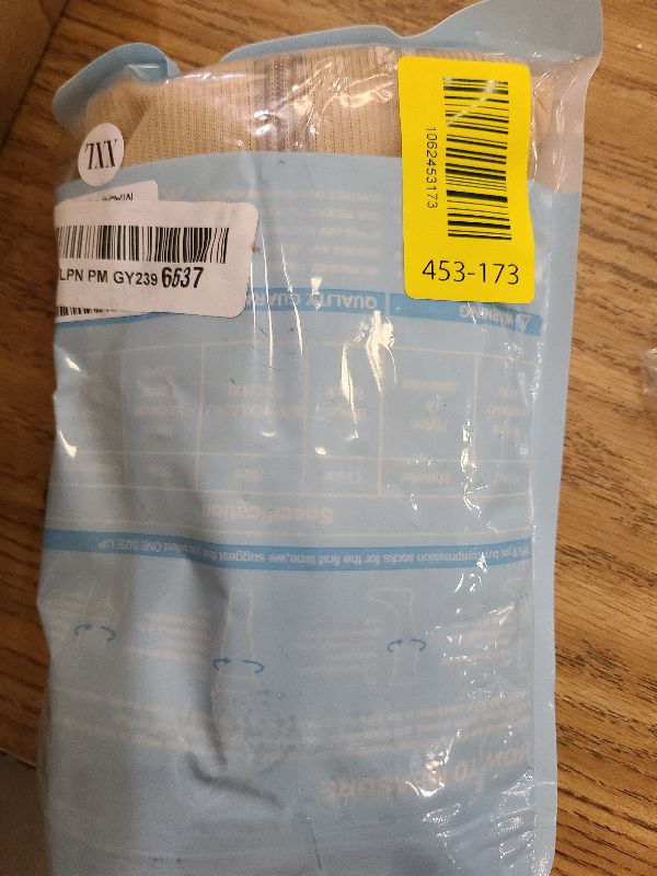 Photo 1 of 2 Pairs Zipper Compression Socks, 15-20 mmHg Closed Toe Compression Stocking with Zipper for Women and Men