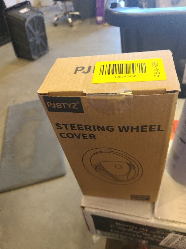 Photo 1 of ?2025 Model? Breathable Soft Leather Car Steering Wheel Cover for Men Women, Non-Slip, Comfortable,Universal 15 inches Steering Wheels, Black