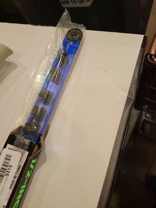 Photo 1 of 1/2-Inch Magnetic Socket Organizer Rail, Aluminum Alloy Socket Rail, Heavy Duty Sockets Holder with 12 Clips, 360° Swivel Clip Tool Tray, Sockets Organizer for Tool Box Drawer (Blue)