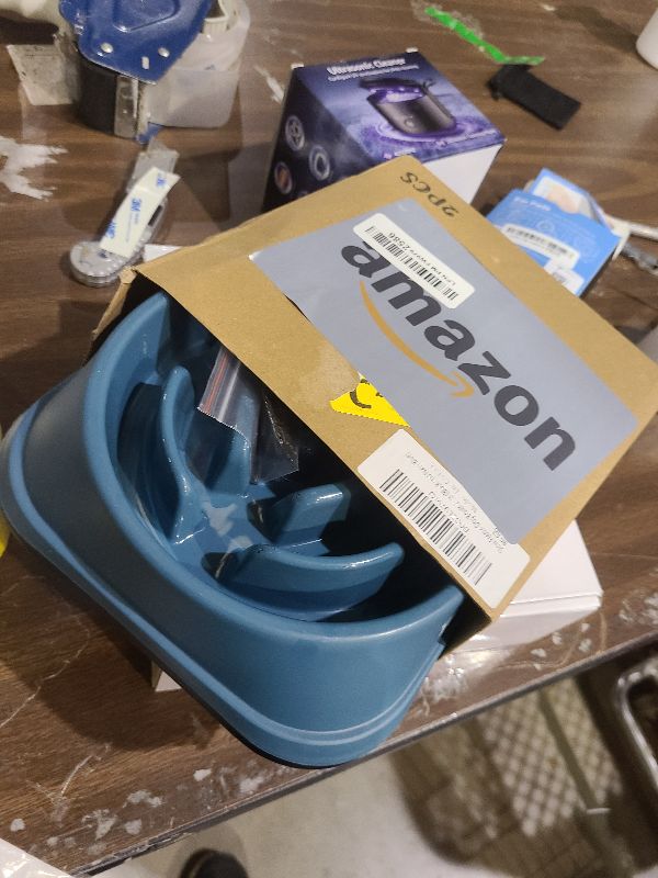 Photo 1 of 2 Pack Slow Feeder Dog Bowls for Healthy Eating, Non-Slip and Anti-Choking Design, Reduces Bloating & Overeating for Medium Dogs and Cats, Easy to Clean