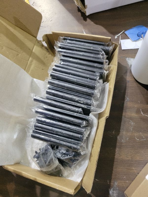 Photo 1 of 12 PCS 2 inches High-end Stainless Steel Mini Small Hinges with 48 Screws, Suitable for DIY Wooden Boxes, Small Cabinets, Jewelry Boxes Flat Hinges, Furniture, Woodworking Craft Project, Black