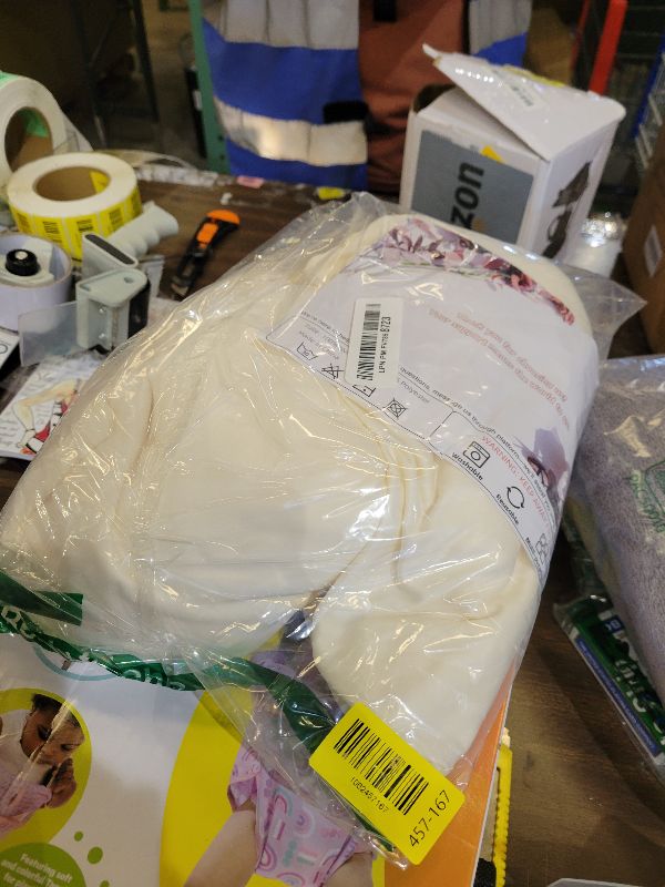 Photo 1 of 10x10ft Wrinkle Free Ivory Backdrop Curtain for Parties Soft Fabric Drapes Wedding Ivory Curtain Backdrop for Birthday Party Decorations Background for Photography 5x10ft,2 Panels