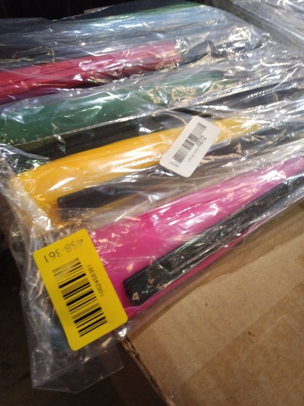 Photo 1 of 10 Pcs Large Chinese Folding Fans Line Dance Popping Fans Silk Hand Clack Sensus Kung Fu Tai Chi Handheld Sensus for Men Women Festival Line Dancing or Home Decorations Wedding with Fan Holder Sleeves