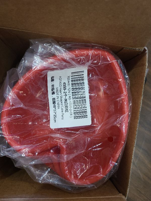 Photo 1 of 12 Pcs Valentine Heart Shaped Cake Pans Galentine Pink Red Silicone Mini Heart Cake Mold Nonstick Dessert Pan Chocolate Baking Tray Bakeware for Valentine Birthday Cupcake Muffin Tool(Multicolor,4'')